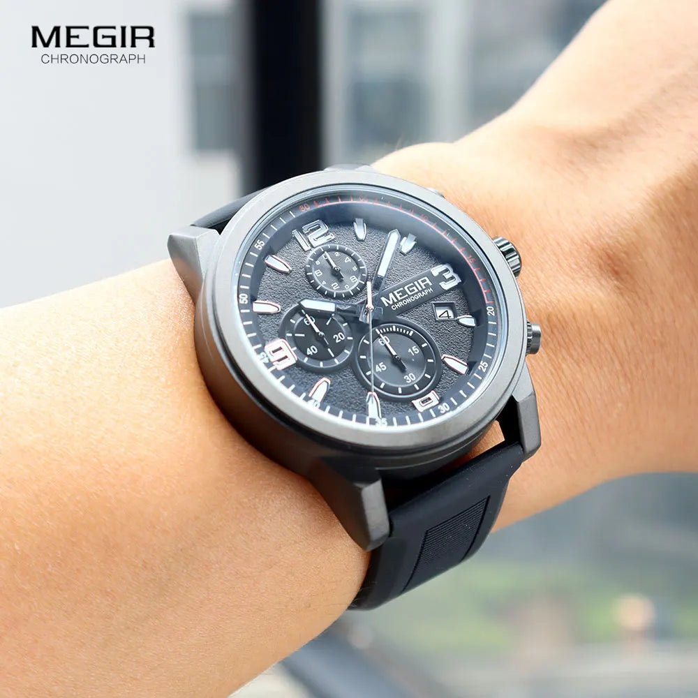 Montre en Silicone Gris MEGIR Fun