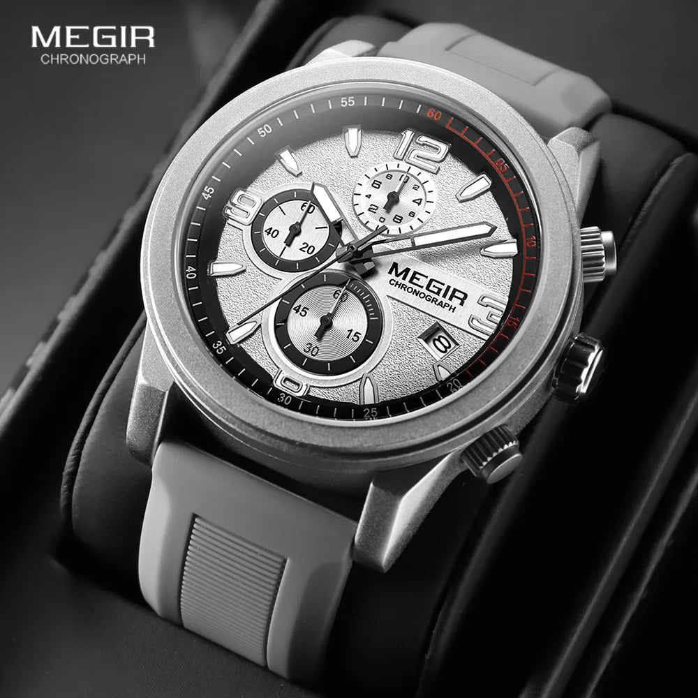 Montre en Silicone Gris MEGIR Fun
