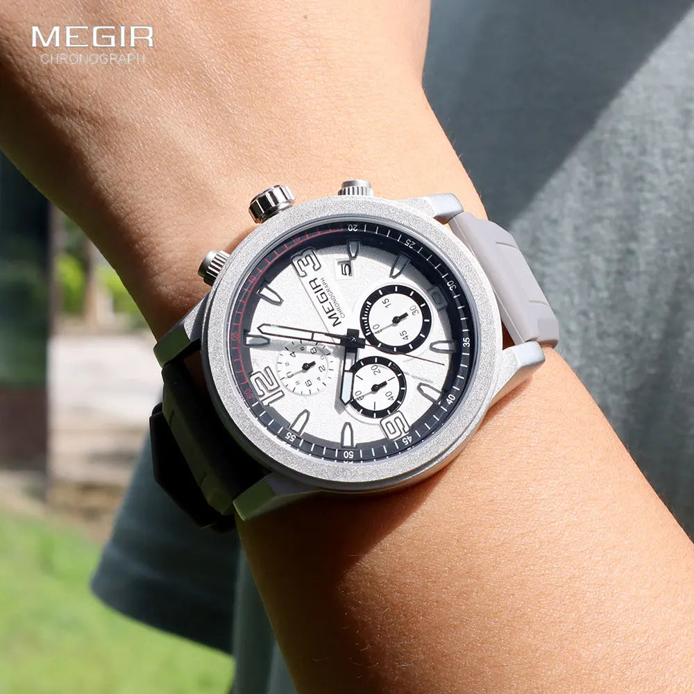 Montre en Silicone Gris MEGIR Fun