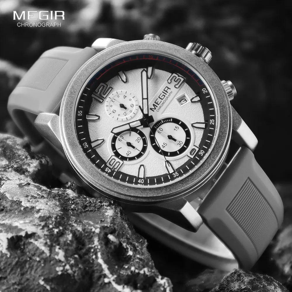 Montre en Silicone Gris MEGIR Fun