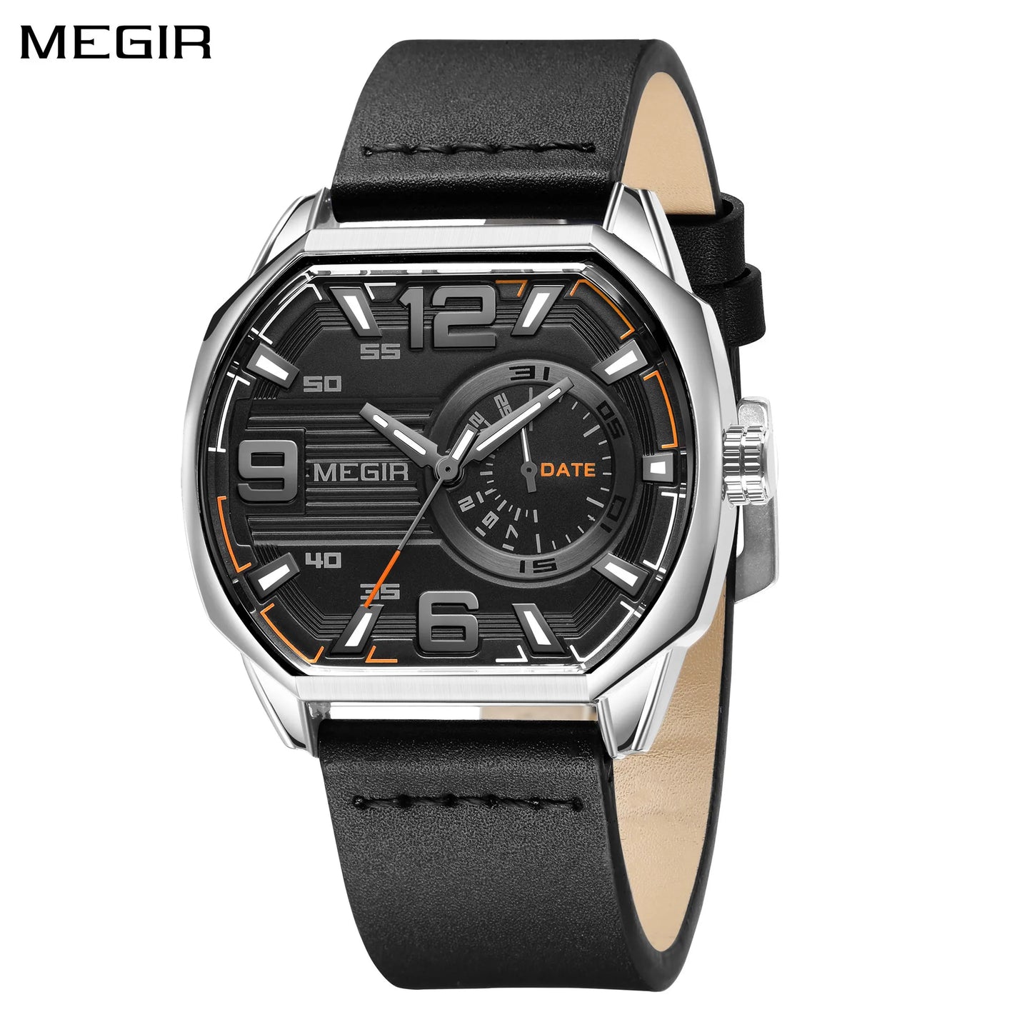 Montre en Cuir Précieuse    MEGIR Zircon