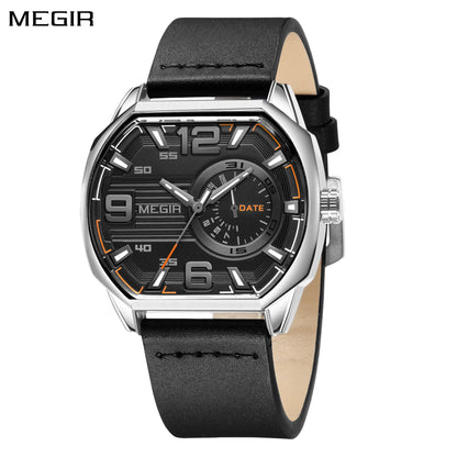 Montre en Cuir Précieuse    MEGIR Zircon