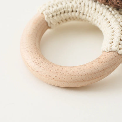 Hochet en bois de Hêtre - Jouet Montessori